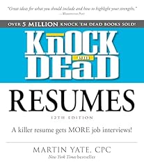 Knock dead resumes for sale  Delivered anywhere in USA 