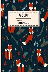 Taccuino volpi quaderno for sale  Delivered anywhere in USA 