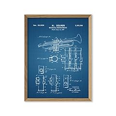 Trumpet patent art for sale  Delivered anywhere in USA 