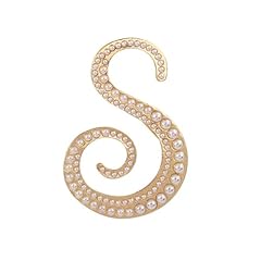 Letter brooch pin for sale  Delivered anywhere in USA 