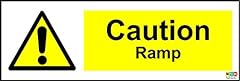 Caution ramp sign for sale  Delivered anywhere in UK