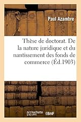 Thèse doctorat. nature d'occasion  Livré partout en France