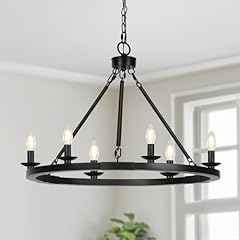 Black farmhouse chandelier for sale  Delivered anywhere in USA 