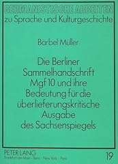 Die berliner sammelhandschrift d'occasion  Livré partout en Belgiqu