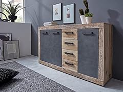 ModaNuvo 'Bronx' Large 3 Door Industrial Sideboard, used for sale  Delivered anywhere in UK