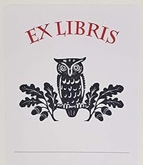 Bookplate owl libris. for sale  Delivered anywhere in USA 