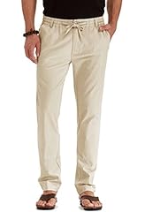Sailwind Men's Linen Trousers Drawstring Summer Beach for sale  Delivered anywhere in UK