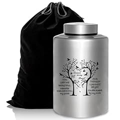 Silver cremation urn for sale  Delivered anywhere in UK