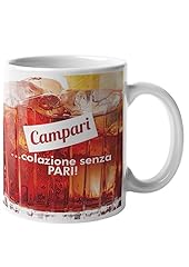 Tazza campari colazione usato  Spedito ovunque in Italia 