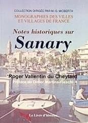 Notes historiques sanary d'occasion  Livré partout en Belgiqu