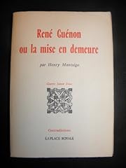 Rene guenon mise d'occasion  Livré partout en France