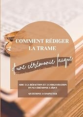 Rédiger trame cérémonie d'occasion  Livré partout en France