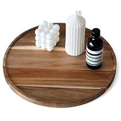 Round wooden tray for sale  Delivered anywhere in USA 