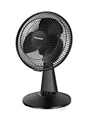 Pelonis Table Fan 12-Inch Oscillating Table Fan Small Portable Electric Plug-In Desk Fan 3-Speeds Adjustable Tilt Head for Bedroom and Office Black for sale  Delivered anywhere in USA 