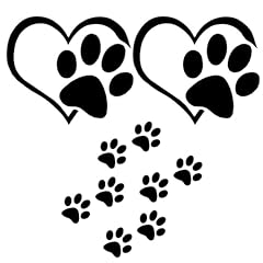 3pcs paw print for sale  Delivered anywhere in UK