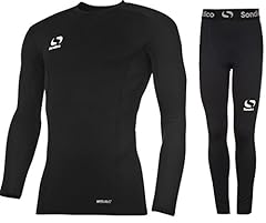 Sondico Boys Base Layer Tights & Top Set Junior Football for sale  Delivered anywhere in UK