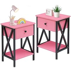 Vecelo nightstands set for sale  Delivered anywhere in USA 