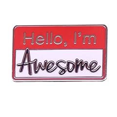 Hello awesome brooch for sale  Delivered anywhere in UK