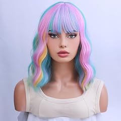 Wthcos rainbow wigs for sale  Delivered anywhere in USA 