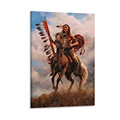 Poster Frames Native American Art Indian Hunter on, used for sale  Delivered anywhere in Canada