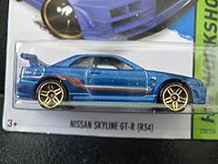 HOT WHEELS 2014 RELEASE BLUE NISSAN SKYLINE GT-R (R34) DIE-CAST, HOT WHEELS NISSAN SKYLINE DIE-CAST by Mattel for sale  Delivered anywhere in Canada