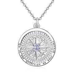 Compass necklace 925 for sale  Delivered anywhere in UK