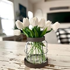 Farmhouse glass vase for sale  Delivered anywhere in USA 