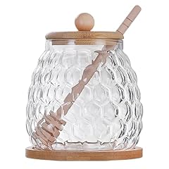 Glass honey pot for sale  Delivered anywhere in UK