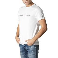 Usato, Tommy Hilfiger T-Shirt Uomo Core Tommy Logo Tee Con Scollo Rotondo, Bianco (Snow White), M usato  Spedito ovunque in Italia 