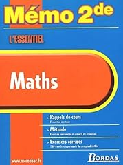 Memo essentiel maths d'occasion  Livré partout en France