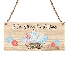 Sitting knitting plaque for sale  Delivered anywhere in Ireland