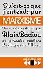 Entends marxisme conférence d'occasion  Livré partout en France