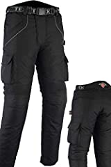Texpeed Mens All Black Waterproof Armoured Motorcycle for sale  Delivered anywhere in UK