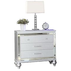 Mirrored nightstand glam for sale  Delivered anywhere in USA 
