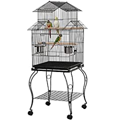 Yaheetech Large Bird Cage Rolling Parrot Cage Budgie, used for sale  Delivered anywhere in UK