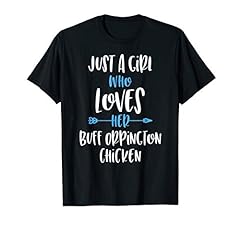 Just a Girl Who Loves Her Buff Orpington Chicken T-Shirt for sale  Delivered anywhere in UK