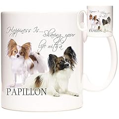 Papillon dog mug for sale  Delivered anywhere in UK