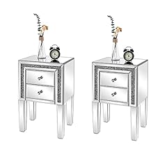 Vingli mirrored nightstand for sale  Delivered anywhere in USA 