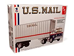AMT Ford C600 US Mail Truck w/USPS Trailer 1:25 Scale for sale  Delivered anywhere in USA 