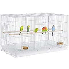 Yaheetech Metal Bird Cage Wide Budgie Cage Flight Cage, used for sale  Delivered anywhere in UK
