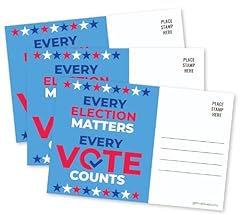 100 voter postcards for sale  Delivered anywhere in USA 