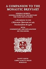 Companion monastic breviary for sale  Delivered anywhere in UK