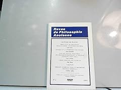 Revue philosophie ancienne d'occasion  Livré partout en Belgiqu