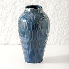 Blue ceramic vase for sale  Delivered anywhere in USA 