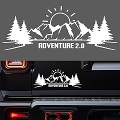 Adesivo adventure camper usato  Spedito ovunque in Italia 