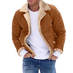 Wosjkdj shearling coat for sale  Delivered anywhere in USA 