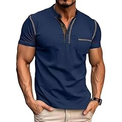 Men fashion henley for sale  Delivered anywhere in USA 