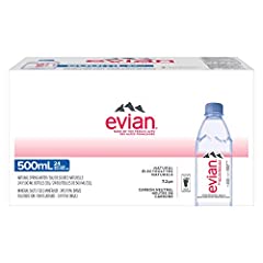 Used, evian natural spring water, 500 mL Bottles, 24 Pack for sale  Delivered anywhere in Canada