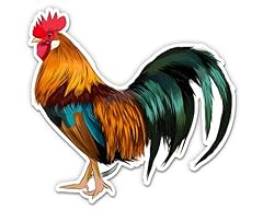 Rooster vinyl sticker for sale  Delivered anywhere in USA 