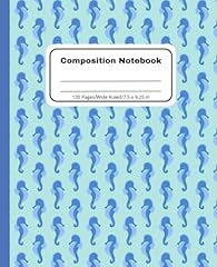 Seahorses composition notebook for sale  Delivered anywhere in UK